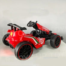 Load image into Gallery viewer, A Formula 1 Ferrari 2024 Style 12V Kids Ride On Go Kart 1 Seater | Upgraded | LED Lights | Remote | Ages 3-8
