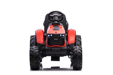 Load image into Gallery viewer, Upgraded 2024 Electric 12V Farm Tractor Kids Ride On Car 1 Seater With Trailer | Leather Seat | Upgraded | LED Lights | Rubber Tires
