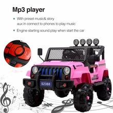 Load image into Gallery viewer, New 2025 | 12V Kids Ride On Cool Jeep Truck Upgraded with Wheels Suspension | Small 2 Seat | Remote | Up To 5-7 Kph
