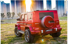 Load image into Gallery viewer, Licensed 2024 Mercedes GWagon G63 Painted Red Upgraded | 2 Seater | 24V | 4x4 Kids Ride-On | Leather Seats | Pre Order | Rubber Tires | Remote
