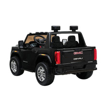 Load image into Gallery viewer, ASSEMBLED FOR PICK UP | Licensed 2024 GMC Sierra Denali Pick up Truck 2 Seater Ride-On Upgraded | 12V | Leather Seats | Rubber Tires | Remote
