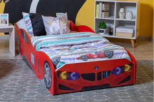 Load image into Gallery viewer, Super Cool High Quality Eco Race Car Bed - Twin Car Bed
