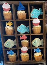 Load image into Gallery viewer, Fishing Theme Cupcake Toppers

