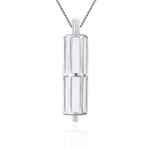 Load image into Gallery viewer, Cylinder Sterling Silver Cage Pendant
