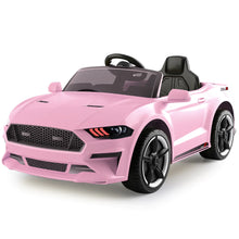 Load image into Gallery viewer, 2024 Mustang Style Kids Ride-On Car | 12V | Leather Seat | Rubber Tires | Upgraded 1 Seater | Remote

