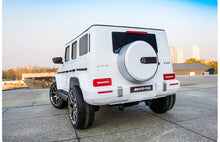 Load image into Gallery viewer, Licensed 2025 Mercedes GWagon G63 White Upgraded | 2 Seater | 24V | 4x4 Kids Ride-On | Leather Seats | Rubber Tires | Remote
