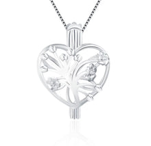 Load image into Gallery viewer, Tree of Life Sterling Silver Cage Necklace Set
