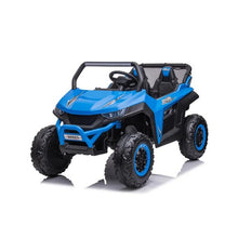 Load image into Gallery viewer, The New 2024 Blue Ride On Car 24V UTV Buggy | Ages 3-8 | Upgraded | 2 Big Motors | Small 2 Seater | Bluetooth | Remote
