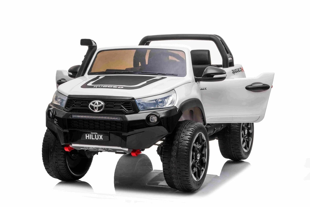 Licensed 2024 Toyota HiLux Ride On Car | 24V | 2 Seater | Upgraded | Leather Seats | Rubber Tires | Remote