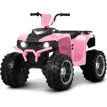 Load image into Gallery viewer, The 2025 | 12V Kids Ride On Car Pink | 1 Seater | 4 Wheeler ATV  | LED Lights | Upgraded Tires
