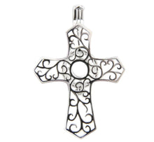 Load image into Gallery viewer, Classy Fashion Cross Sterling Silver Cage Pendant
