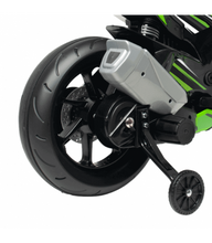 Load image into Gallery viewer, New 2024 Licensed Upgraded 12V Kawasaki Ninja ZX10 Motorcycle Ride On | Removable Training Wheels | Ages 3-7
