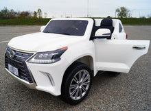 Load image into Gallery viewer, Licensed Lexus Pre Order LX570 2024 Ride On Upgraded XXL | Leather Seats | 24V | TV | Rubber Tires | 2 Seater | 4x4 Ride-On | Remote
