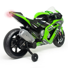 Load image into Gallery viewer, New 2024 Licensed Upgraded 12V Kawasaki Ninja ZX10 Motorcycle Ride On | Removable Training Wheels | Ages 3-7
