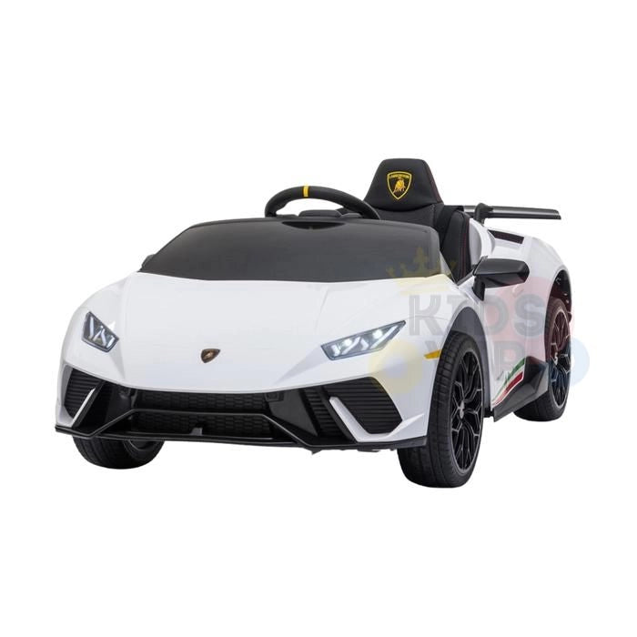 Licensed 2025 Upgraded Lamborghini Huracan 12V Ride-On | Leather Seat | Rubber Tires | 1 Seater | Remote