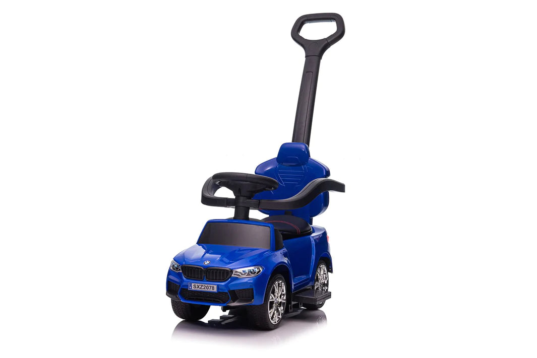 Licensed 2025 BMW M5 4 in 1 Push Pedal Ride On Car Baby Walker W Push Elite Custom Designz Ltd
