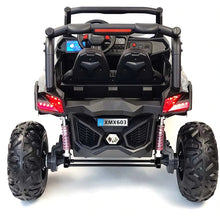 Load image into Gallery viewer, New Years Sale | ECD 2022 Upgraded UTV Black UTV MX XXL 200 Watts 2 Motors 24V 2 Seater Ride-On Leather Seats TV Screen Rubber Tires &amp; Remote
