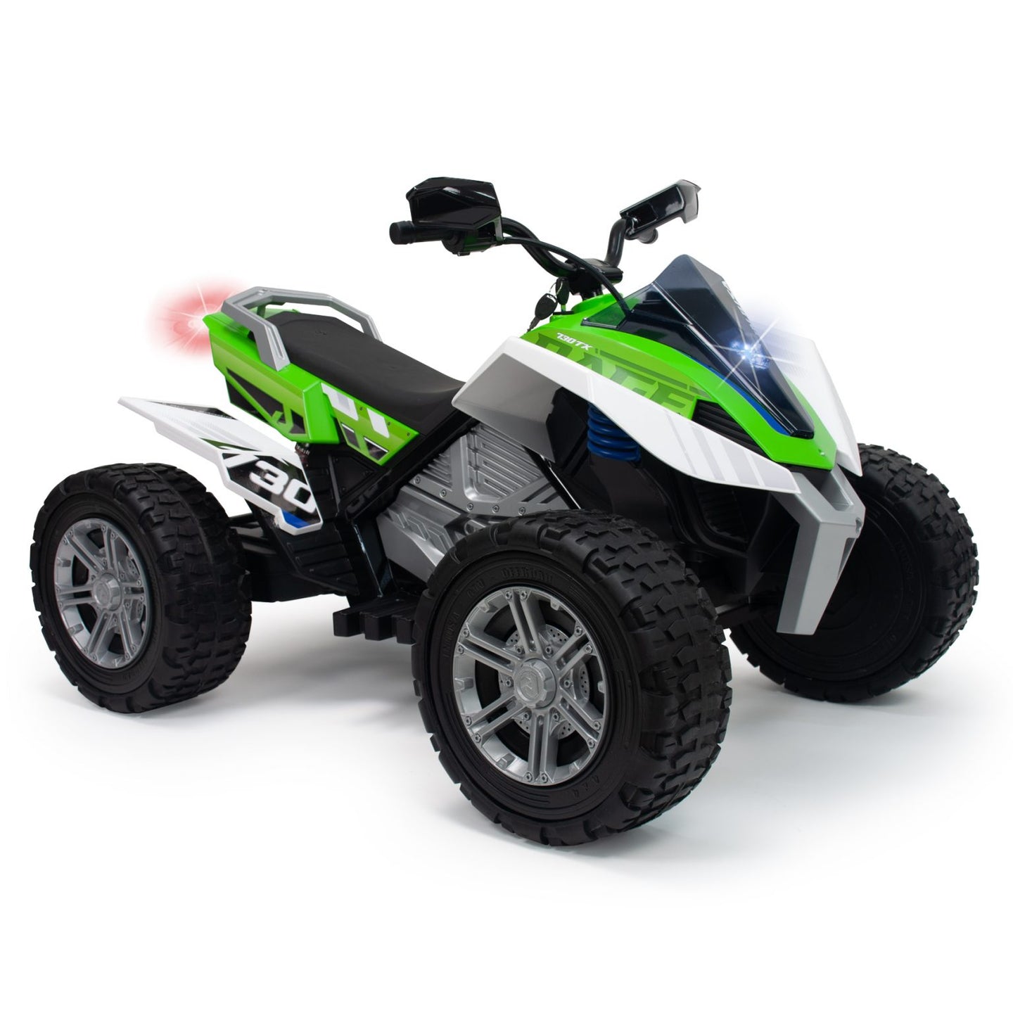 New 2024 Upgraded XXL Racing Edition 24V Kids Quad /ATV | Rubber Wheels/10kmh | Big 1 Seater | Ages 5+
