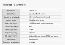 Load image into Gallery viewer, Smart Watch Bracelet Fitness Tracker Blood Oxygen Blood Pressure Heart Rate Monitor Sports
