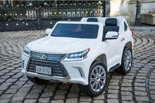 Load image into Gallery viewer, Licensed Lexus Pre Order LX570 2024 Ride On Upgraded XXL | Leather Seats | 24V | TV | Rubber Tires | 2 Seater | 4x4 Ride-On | Remote

