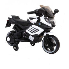 Load image into Gallery viewer, Super Kids 2024 | 6V Ride On Electric Motorbike w/ Training Wheels | Leather Seat | Cool Lights
