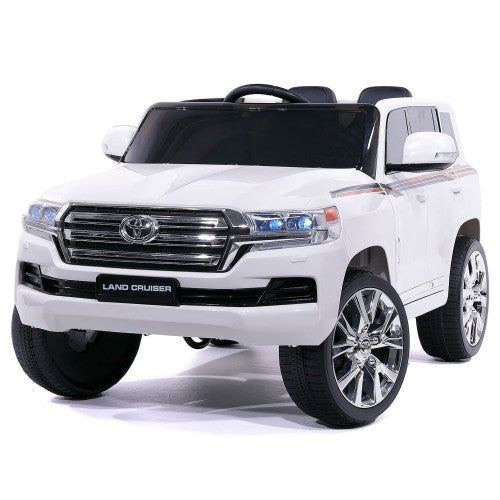 2024 Licensed Toyota 12V Land Cruiser Upgraded Ride On Car | Leather Seat | Small 2 Seater | Remote
