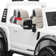 Load image into Gallery viewer, [Pick Up Only] New Assembled 2024 White Upgraded Licensed Ford Super Duty F450 Custom Edition 24V Lifted | 2 Seater | Leather Seats | Rubber Tires | Remote
