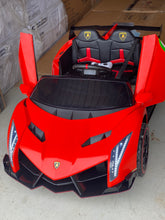 Load image into Gallery viewer, Licensed 2025 Lamborghini Veneno | Upgraded 24V | 4x4 Ride-On 2 Seater | Leather Seats | Rubber Tires | Remote
