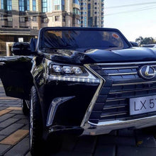 Load image into Gallery viewer, Licensed Lexus Pre Order LX570 2024 Ride On Upgraded XXL | Leather Seats | 24V | TV | Rubber Tires | 2 Seater | 4x4 Ride-On | Remote
