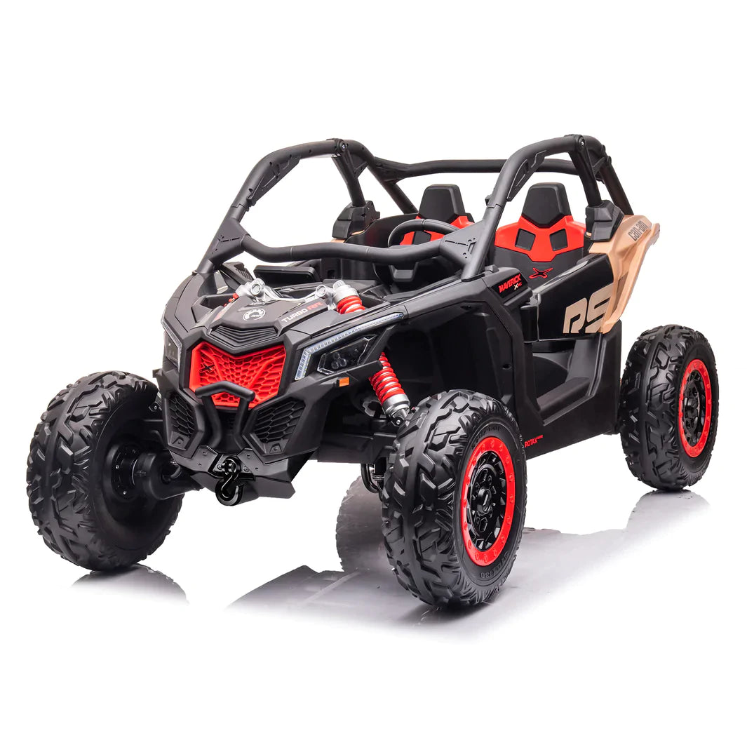 New Item | 48V Licensed CAN AM RS Maverick UTV Electric Kids' Ride-On Car 2 Seater Buggy | 4x4 Upgraded | Leather Seats | Rubber Tires | Remote