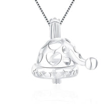 Load image into Gallery viewer, Santa Hat Sterling Silver Cage Pendant

