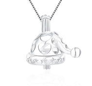 Santa Hat Sterling Silver Cage Pendant