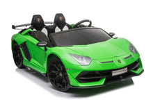 Load image into Gallery viewer, 2025 Licensed 24V Lamborghini Aventador SVJ | 2 Seater Ride-On Upgraded | Drift Function | Rubber Tires | Leather Seats | Remote
