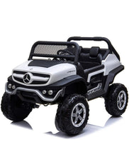 Load image into Gallery viewer, Licensed 2024 Mercedes Unimog 24V Upgraded Motors | Big 2 Seater Kids Ride-On | Leather Seats | Rubber Tires | Remote
