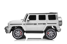 Load image into Gallery viewer, Licensed 2025 Mercedes GWagon G63 White Upgraded | 2 Seater | 24V | 4x4 Kids Ride-On | Leather Seats | Rubber Tires | Remote
