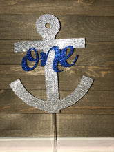 Load image into Gallery viewer, Nautical Anchor Cake Topper
