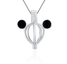 Load image into Gallery viewer, Mouse Sterling Silver Cage Pendant
