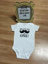 Load image into Gallery viewer, This Little Man Is One Onesie
