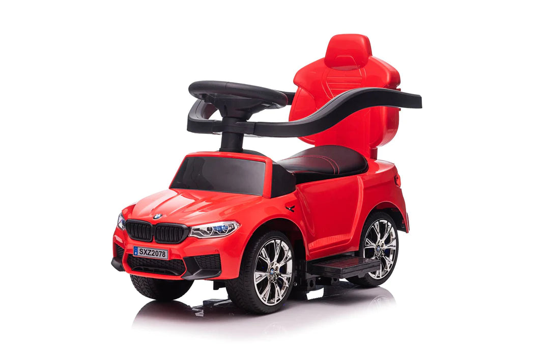 Licensed 2025 BMW M5 4 in 1 Push Pedal Ride On Car Baby Walker W Push Elite Custom Designz Ltd