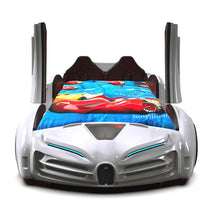 Load image into Gallery viewer, Super Cool 2024 Bugatti Style RX Race Car Bed | LED Lights | Remote For Features | Opening Doors | Holds 300 Lbs
