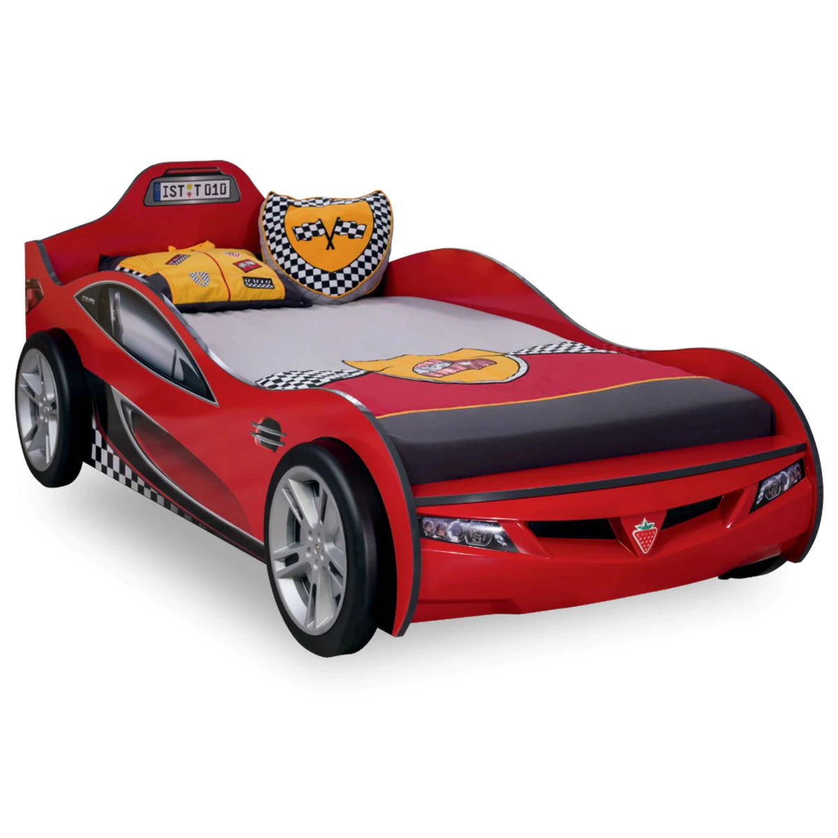 Super Cool 2024 Coupe Race Car Bed | Guardrails Included
