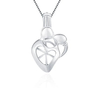 True Love Sterling Silver Cage Pendant