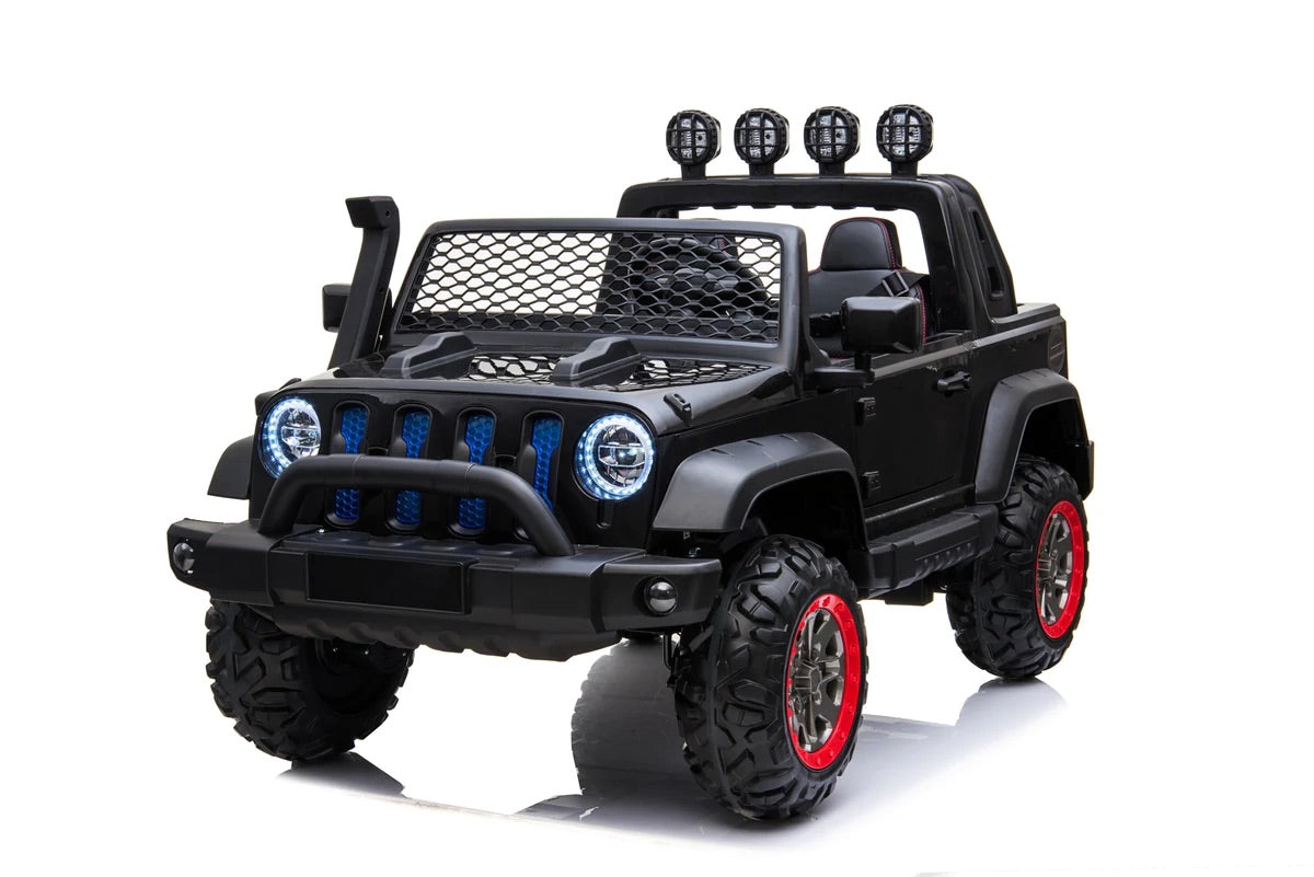 New 2024 Item 24V Freddo Jeep with Top Lights 2 Seater Ride On | Leather Seats | Rubber Tires | Remote | Pre Order