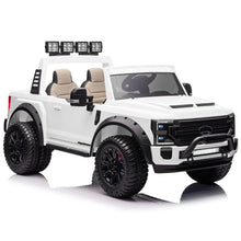 Load image into Gallery viewer, 2025 Upgraded Licensed Ford Super Duty F450 | 6 Wheels | Custom Edition 24V Lifted | 2 Seater | Leather Seats | Rubber Tires | Remote
