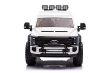Load image into Gallery viewer, [Pick Up Only] New Assembled 2024 White Upgraded Licensed Ford Super Duty F450 Custom Edition 24V Lifted | 2 Seater | Leather Seats | Rubber Tires | Remote
