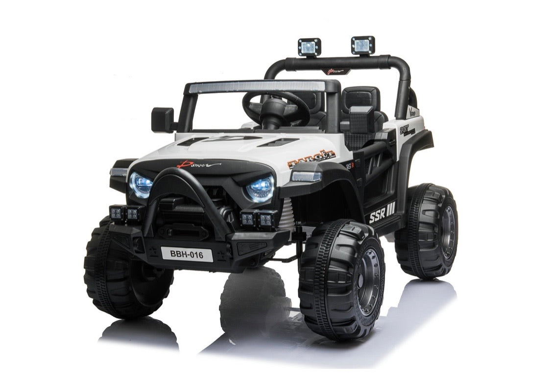 Super Cool Small 2 Seater Truck Turbo Style 12V Ride-On | Upgraded | Heavy Duty Tires | Remote