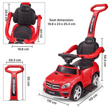 Load image into Gallery viewer, 2024 Mercedes-Benz AMG GL63 4-in-1 Baby Walker with Push Bar, LED Lights and MP3 Player | Leather Seat | Rubber Tires
