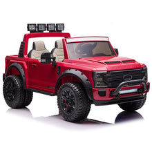 Load image into Gallery viewer, 2025 Upgraded Licensed Ford Super Duty F450 | 6 Wheels | Custom Edition 24V Lifted | 2 Seater | Leather Seats | Rubber Tires | Remote
