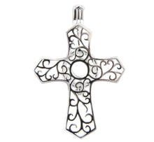 Load image into Gallery viewer, Classy Fashion Cross Sterling Silver Cage Necklace Set
