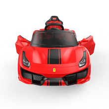 Load image into Gallery viewer, New 2024 Licensed 12V Ferrari 488 Pista Spider Upgraded Ride On Car   | 1 Seater | Leather Seat | Remote

